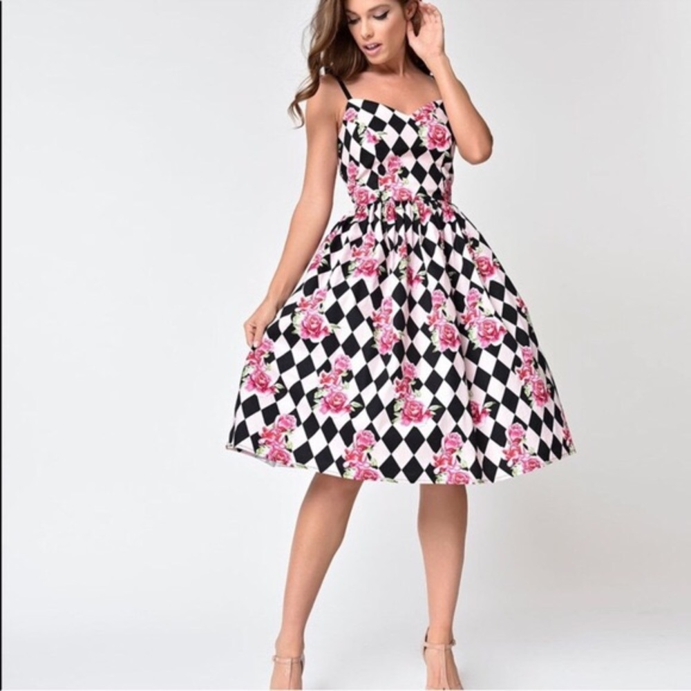 Hell Bunny Harlequin dress